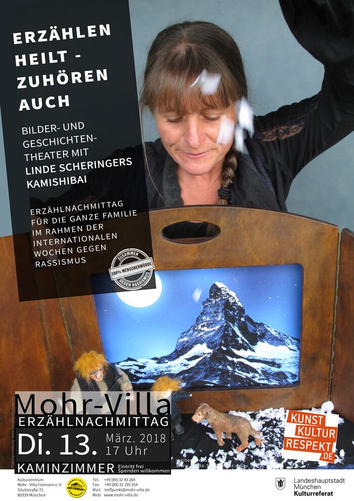 Plakat zur Veranstaltung: Erzählen heilt - Zuhören auch