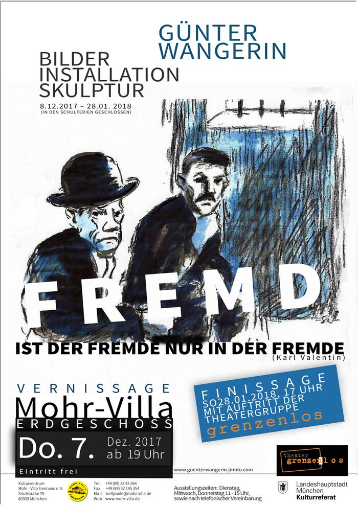 Plakat zur Veranstaltung: Fremd ist der Fremde nur in der Fremde