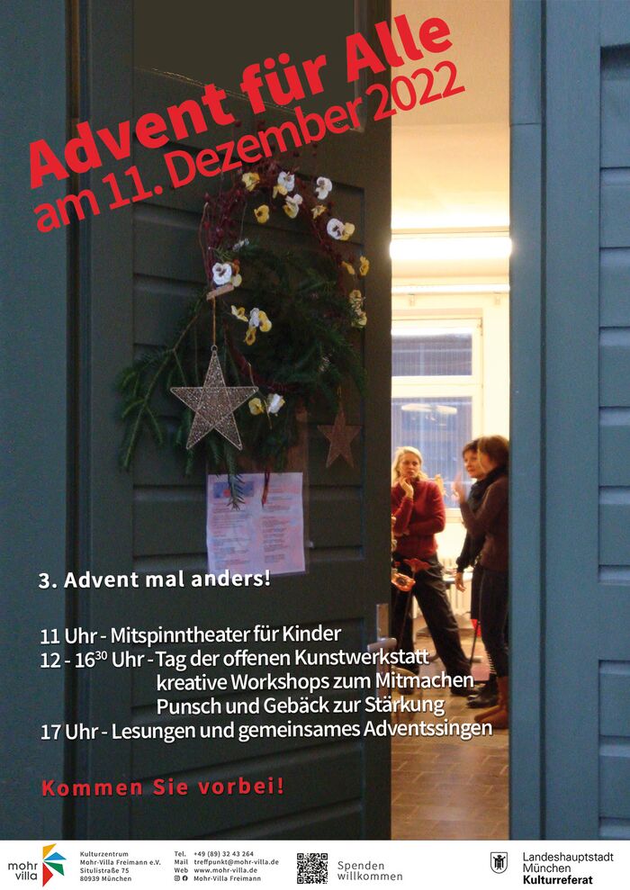 Plakat zur Veranstaltung: Tag der offenen Kunstwerkstatt