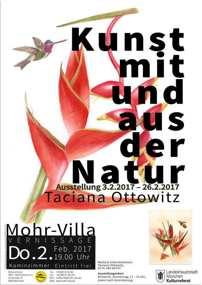 Plakat zur Veranstaltung: Kunst mit und aus der Natur