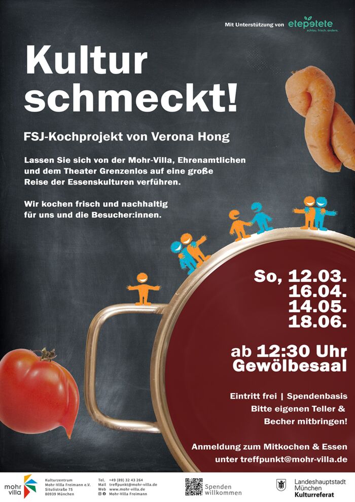 Plakat zur Veranstaltung: Kultur schmeckt!