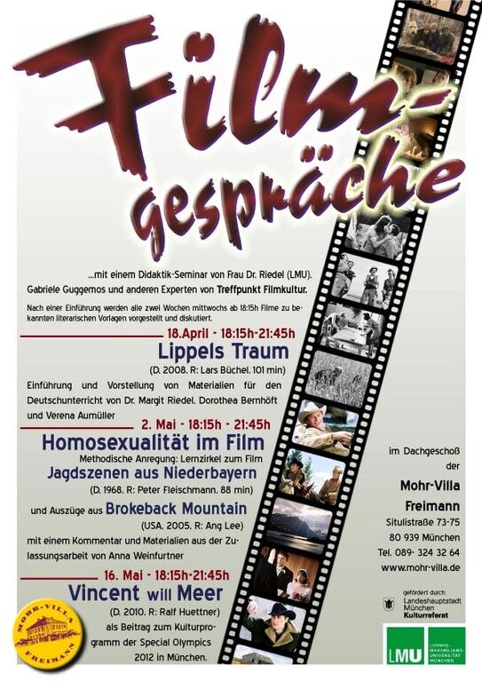 Plakat zur Veranstaltung: Homosexualität im Film