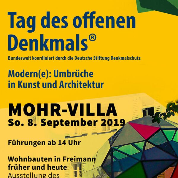 Veranstaltung Mohr-Villa: Tag des offenen Denkmals