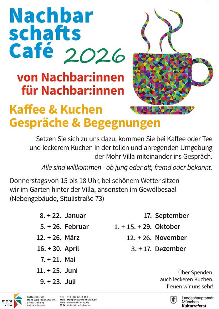 Plakat zur Veranstaltung: Nachbarschafts-Café
