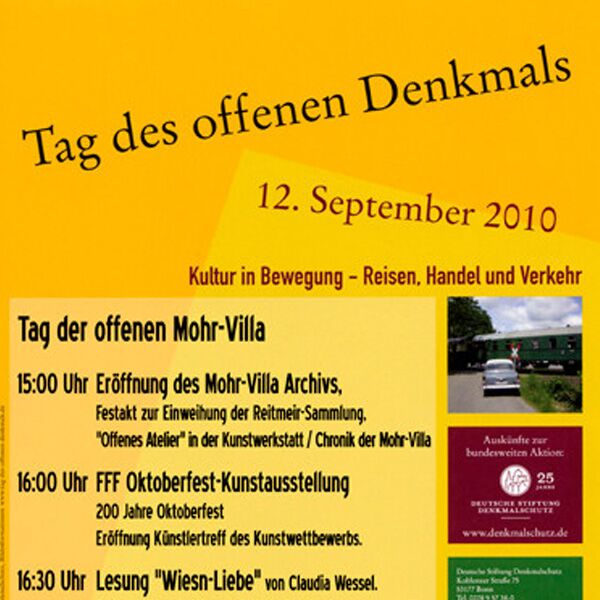 Veranstaltung Mohr-Villa: Tag des offenen Denkmals
