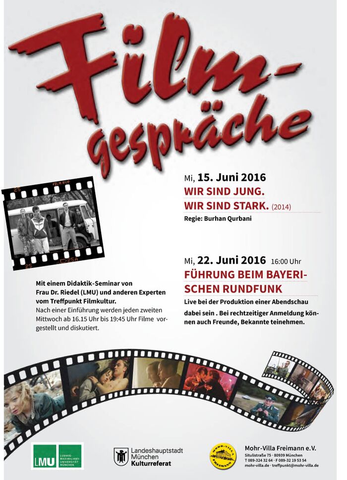 Plakat zur Veranstaltung: Wir sind jung. Wir sind stark.