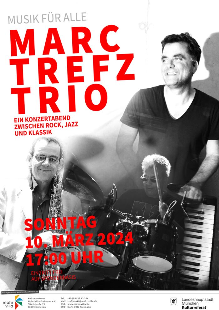 Plakat zur Veranstaltung: Musik für Alle: Ein Konzertabend zwischen Rock, Jazz und Klassik