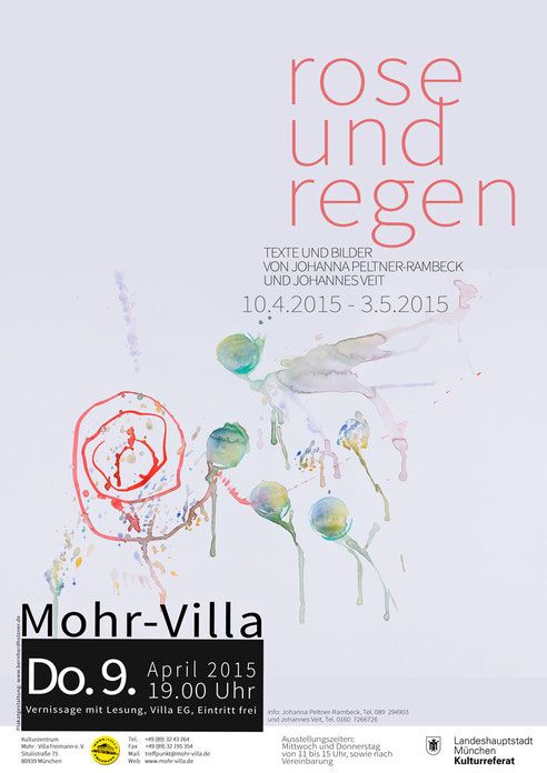 Plakat zur Veranstaltung: Rose und Regen