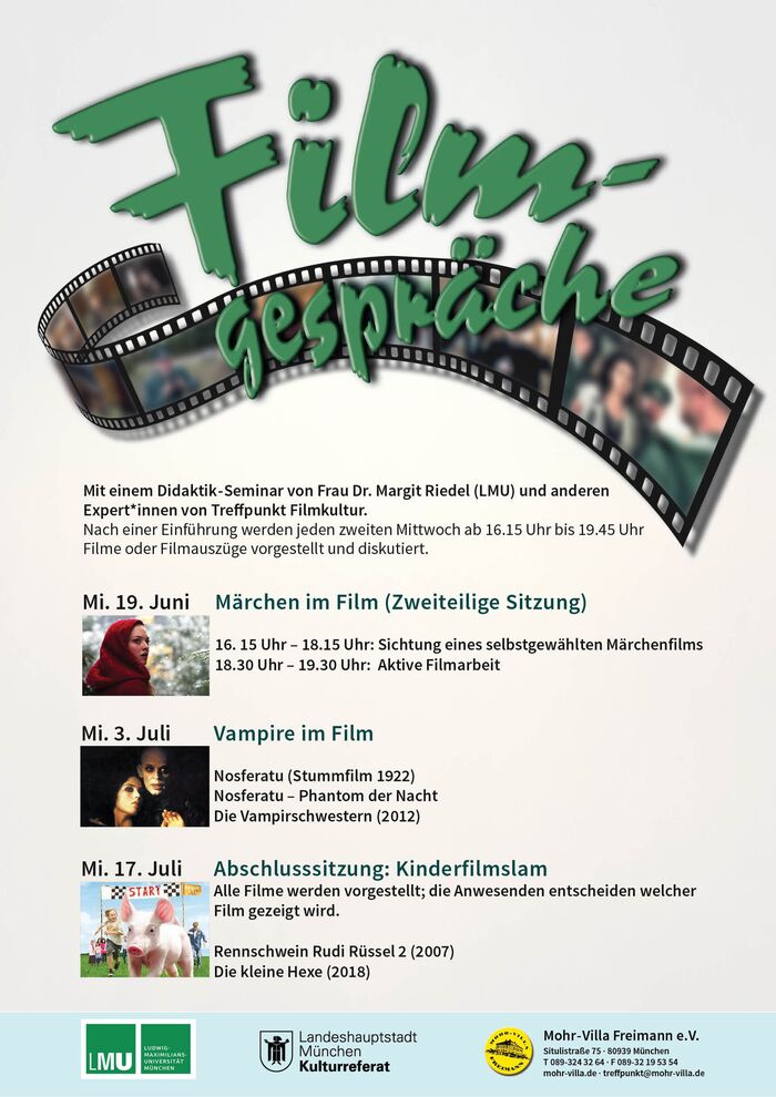 Plakat zur Veranstaltung: Kinderfilmslam 2019