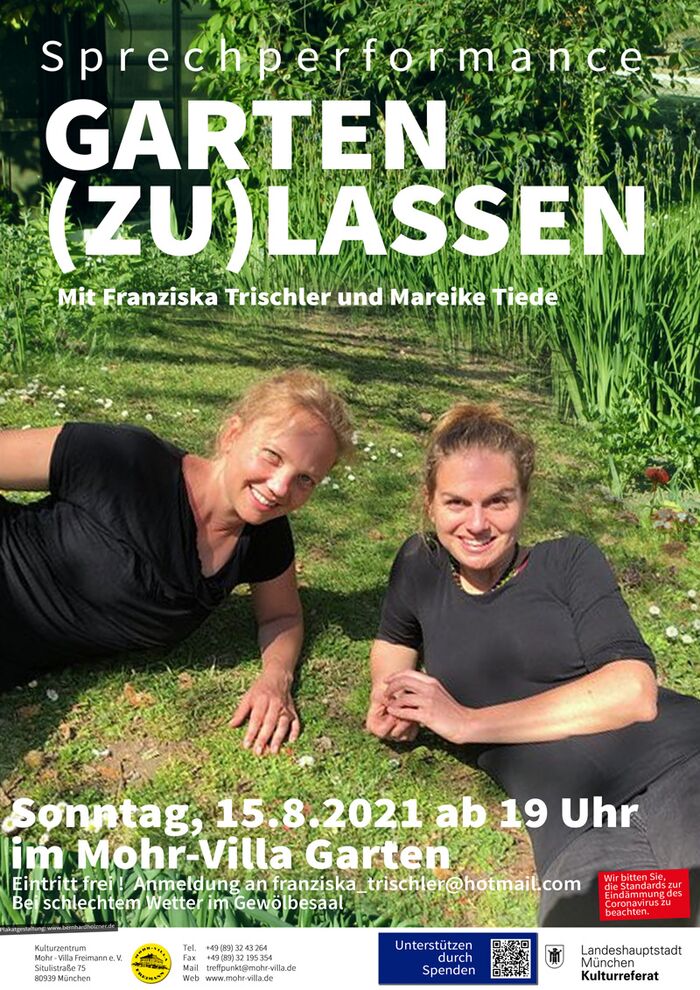 Plakat zur Veranstaltung: Garten (zu) lassen