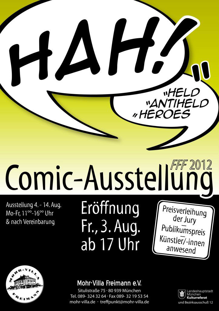 Plakat zur Veranstaltung: FFF - Comic Biennale 2012