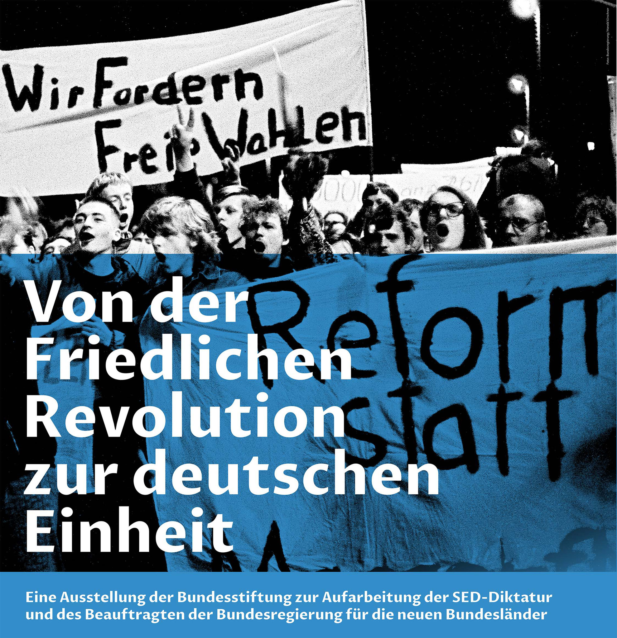 Plakat zur Veranstaltung: Von der friedlichen Revolution zur Deutschen Einheit