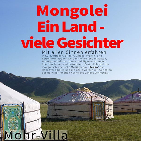 Veranstaltung Mohr-Villa: Faszination Mongolei