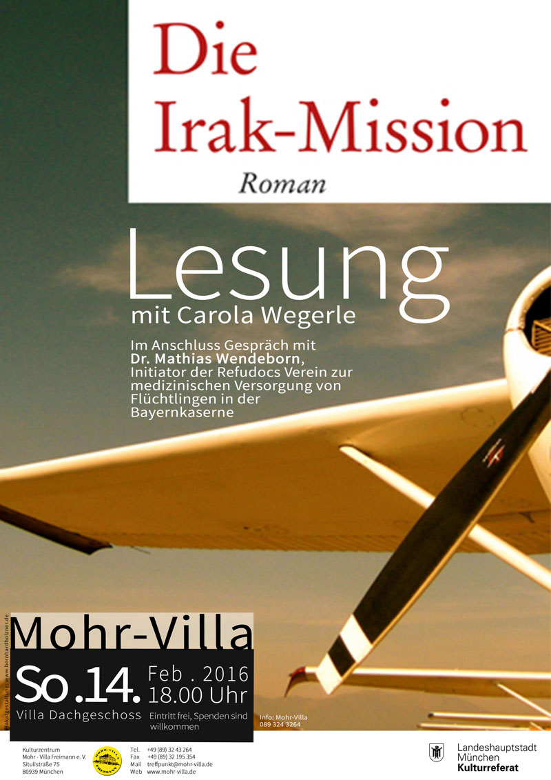 Plakat zur Veranstaltung: Die Irak Mission