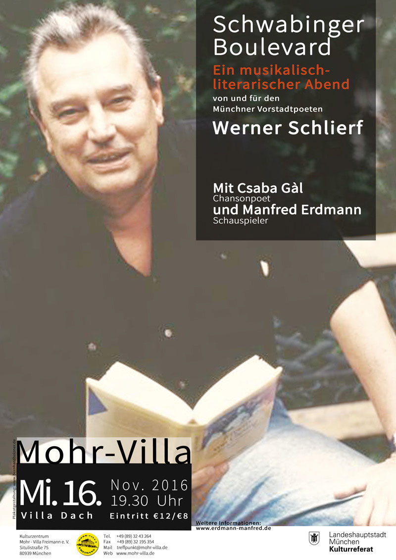 Plakat zur Veranstaltung: Schwabinger Boulevard