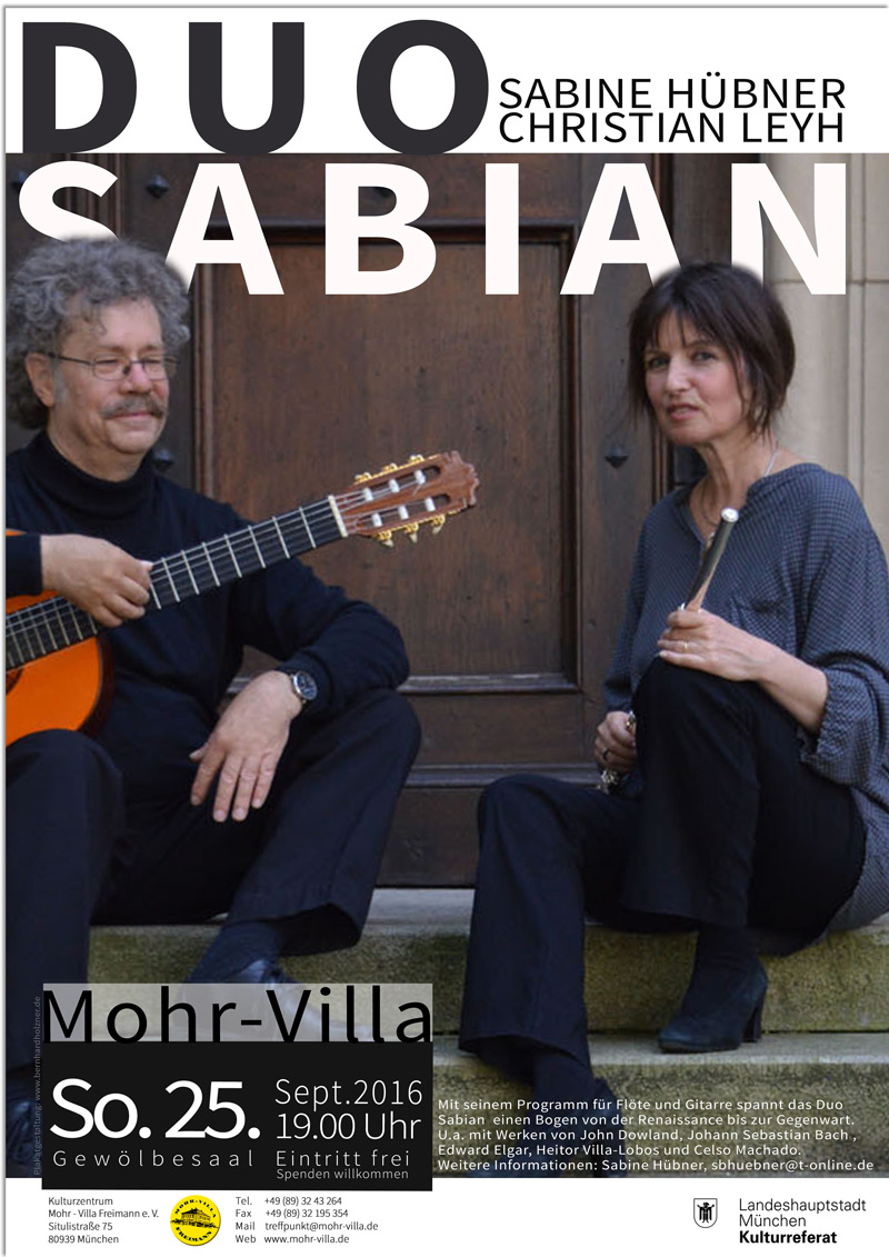 Plakat zur Veranstaltung: Duo Sabian