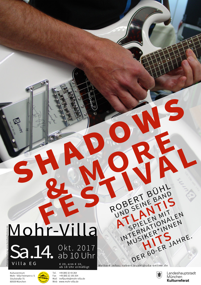 Plakat zur Veranstaltung: Shadows & More Festival