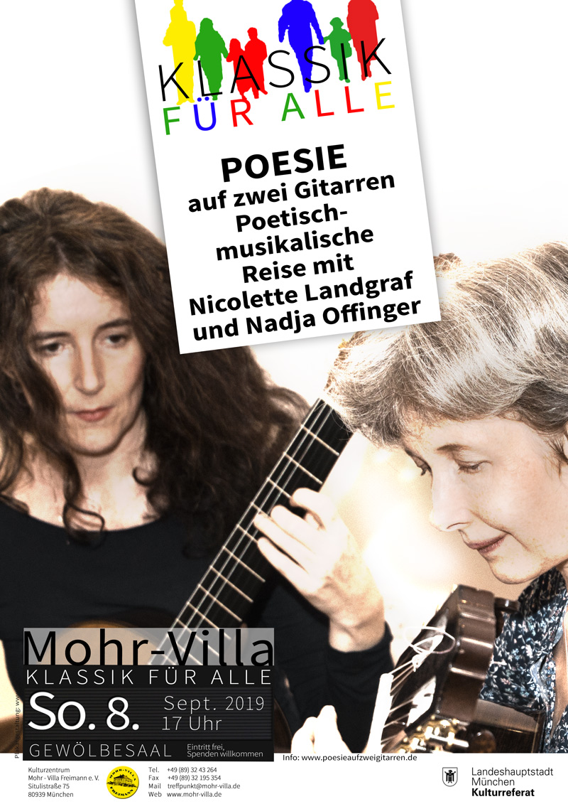 Plakat zur Veranstaltung: Poesie auf zwei Gitarren