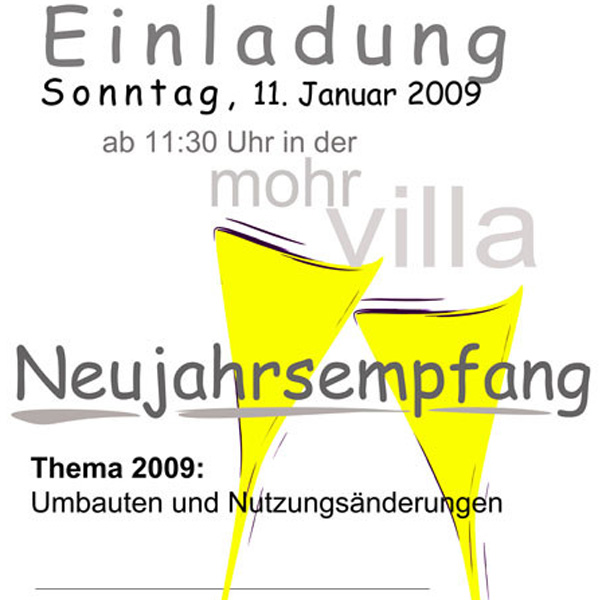 Veranstaltung Mohr-Villa: Neujahrsempfang 2009