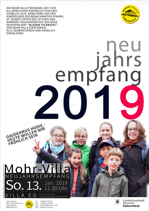 Plakat zur Veranstaltung: Neujahrsempfang 2019