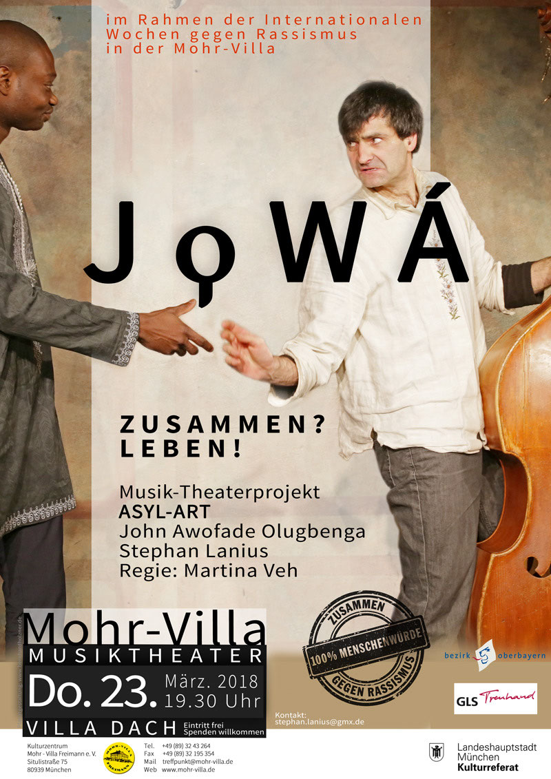 Plakat zur Veranstaltung: Jowá - Zusammen? Leben!